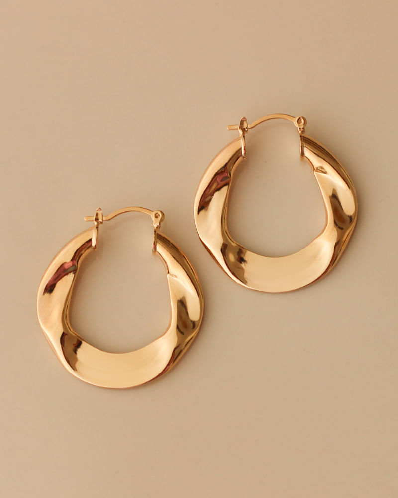 argola bold banho ouro 18k-6